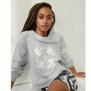 Anthropologie Jason K. Yun Doves Graphic Sweatshirt NEW
